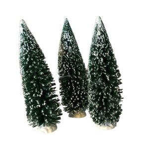 Lemax Snow-Dusted Green Holiday Trees